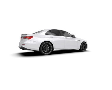 Araba sedan, yan görüş, beyaz arkaplanda izole edilmiş.