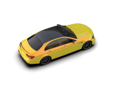 Stüdyoda modern jenerik bir arabanın 3 boyutlu çizimi