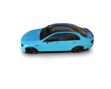 Modern araba izole edilmiş. 3 boyutlu resimleme