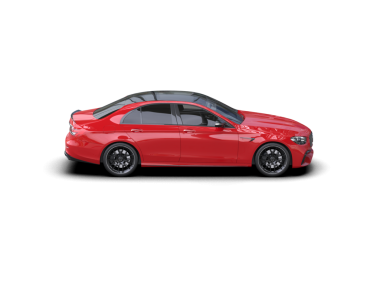 kırmızı araba beyaz arkaplanda izole edildi