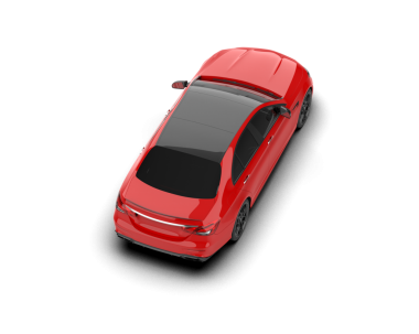 Modern bir arabanın 3 boyutlu görüntüsü