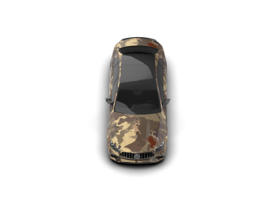 araba siyah arkaplanda izole edildi