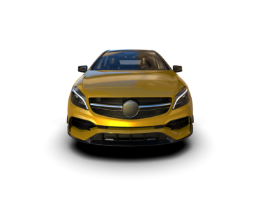 Modern bir arabanın 3 boyutlu gerçekçi çizimi