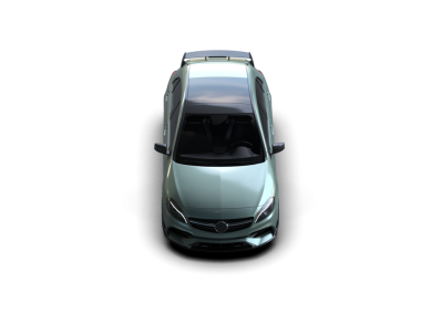 araba siyah arkaplanda izole edildi.
