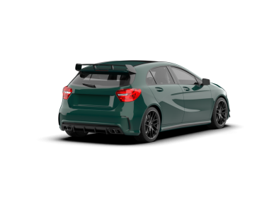 modern yeşil araba arka görünümü