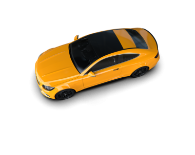 beyaz arka planda modern araba