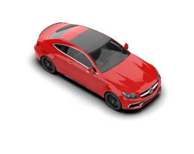 beyaz arka planda modern araba 3 boyutlu görüntüleme