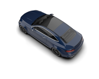 Siyah arka planda modern bir araba. 3d oluşturma.