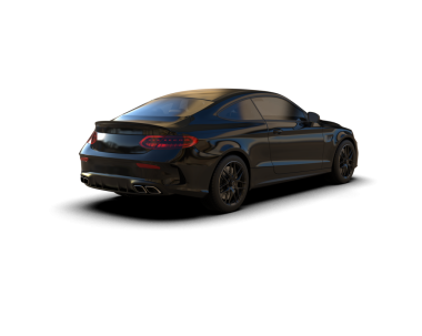 Siyah arkaplanda bir araba