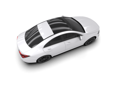 Beyaz arka planda izole edilmiş modern lüks araba - 3 boyutlu illüstrasyon