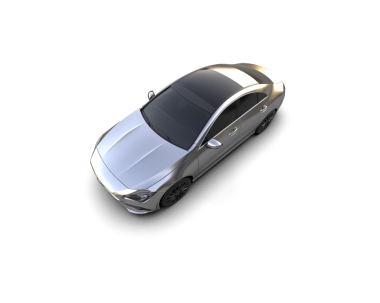 Gri arka plandaki araba