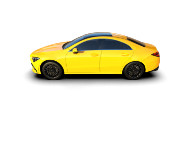 beyaz arka planda modern araba