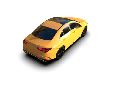 Stüdyo ortamında daha az genel bir konsept arabanın 3 boyutlu çizimi