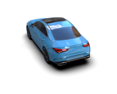 araba 3 boyutlu izole edilmiş