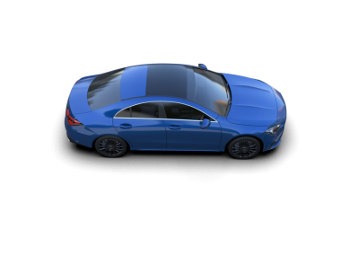 Siyah arka planda modern bir araba. 3d illüstrasyon