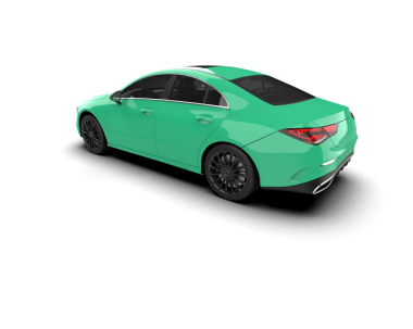 Modern araba. 3d illüstrasyon