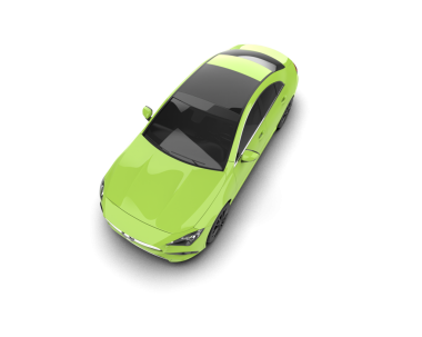 Araba beyaz arka planda izole edilmiş. 3d illüstrasyon