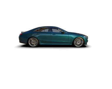 Siyah arka planda yeşil lüks araba.