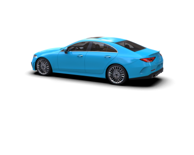 Siyah arka planda modern araba