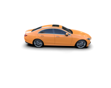 modern araba beyaz arka planda izole edildi. 3 boyutlu görüntüleme