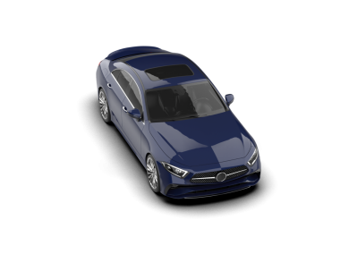 Modern araba arka planda izole edilmiş. 3D görüntüleme - illüstrasyon