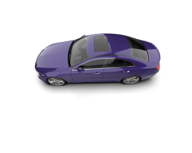 modern araba beyaz arka planda izole edildi. 3 boyutlu çizim - illüstrasyon