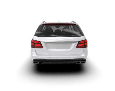 Araba beyaz arka planda izole edilmiş. 3d illüstrasyon - vektör