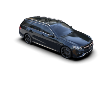 Siyah arka planda modern lüks bir araba. 3d illüstrasyon