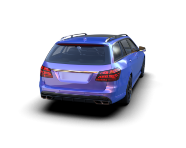 Üç boyutlu modern lüks markayı, stüdyo ortamında daha az jenerik konsept arabaya dönüştürmek.