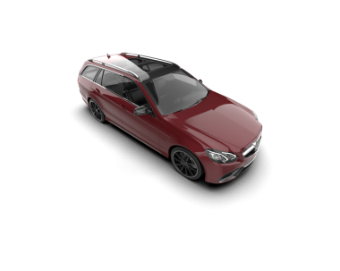 beyaz arkaplanda izole edilmiş araba 3 boyutlu görüntüleme