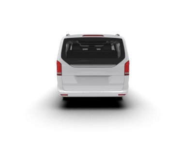 İzole edilmiş siyah arka planda beyaz araba.