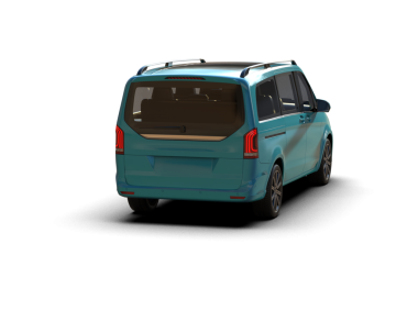 Stüdyoda izole edilmiş 3 boyutlu bir kamyonet.