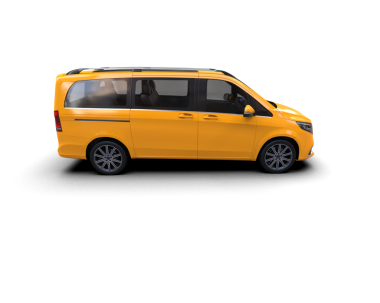 Sarı taksi siyah arka planda izole edildi, 3 boyutlu resimleme