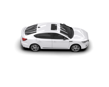 modern araba beyaz arka planda izole edildi. 3 boyutlu çizim - illüstrasyon