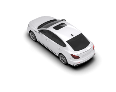 Araba arka planda izole. 3D görüntüleme - illüstrasyon