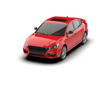 gerçekçi modern araba. Ön manzara. 3d oluşturma