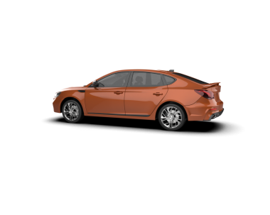 Modern lüks araba beyaz zemin üzerine