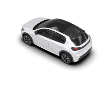 Modern elektrikli araba beyazda izole edilmiş. 3d oluşturma