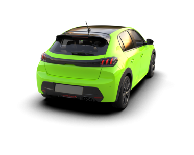 Arka manzaralı modern yeşil bir araba. Beyaz arka planda izole edilmiş. 3d oluşturma