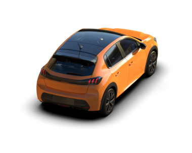 turuncu spor araba - 3 boyutlu resim