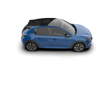 Mavi araba yan görünümü