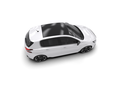 Siyah arka planı olan modern beyaz bir araba. 3D görüntüleme - illüstrasyon