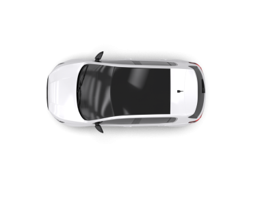 Beyaz arka planda modern şehir arabası. 3d illüstrasyon