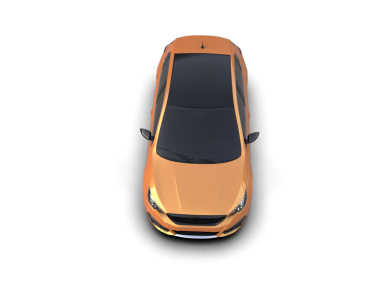 Stüdyo ortamında daha az genel bir konsept arabanın 3 boyutlu çizimi