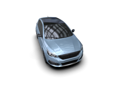 modern lüks araba sedanı siyah arka planda izole edildi