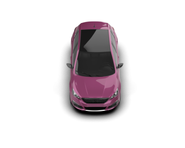 Modern araba beyaz arka planda izole edilmiş. 3d illüstrasyon