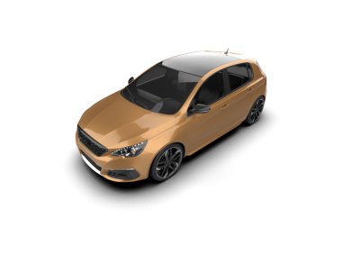 modern kompakt araba gri arkaplanda izole edildi.