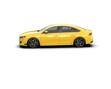 Beyaz arka planda sarı araba, 3 boyutlu görüntüleme