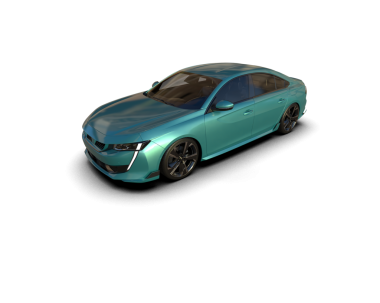 modern araba 3D illüstrasyon.