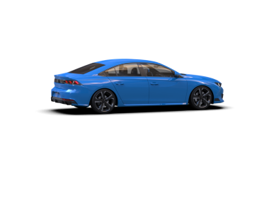 Siyah arka planda mavi bir araba